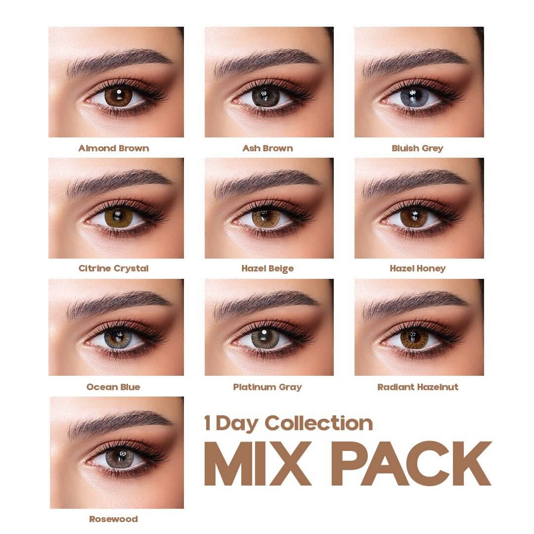 ONE DAY MIX PACK - Any 5 Colours - Punjab Optics - Power & Colour Lens - Bella Contact Lenses
