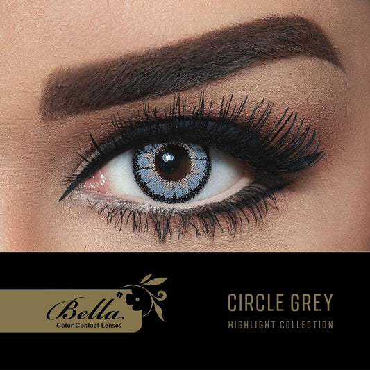 Highlight Circle Grey - Punjab Optics - Power & Colour Lens - Bella Contact Lenses